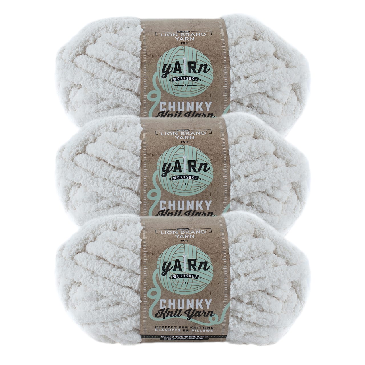 3 Pack Lion Brand® Yarn Workshop Chunky Knit Yarn